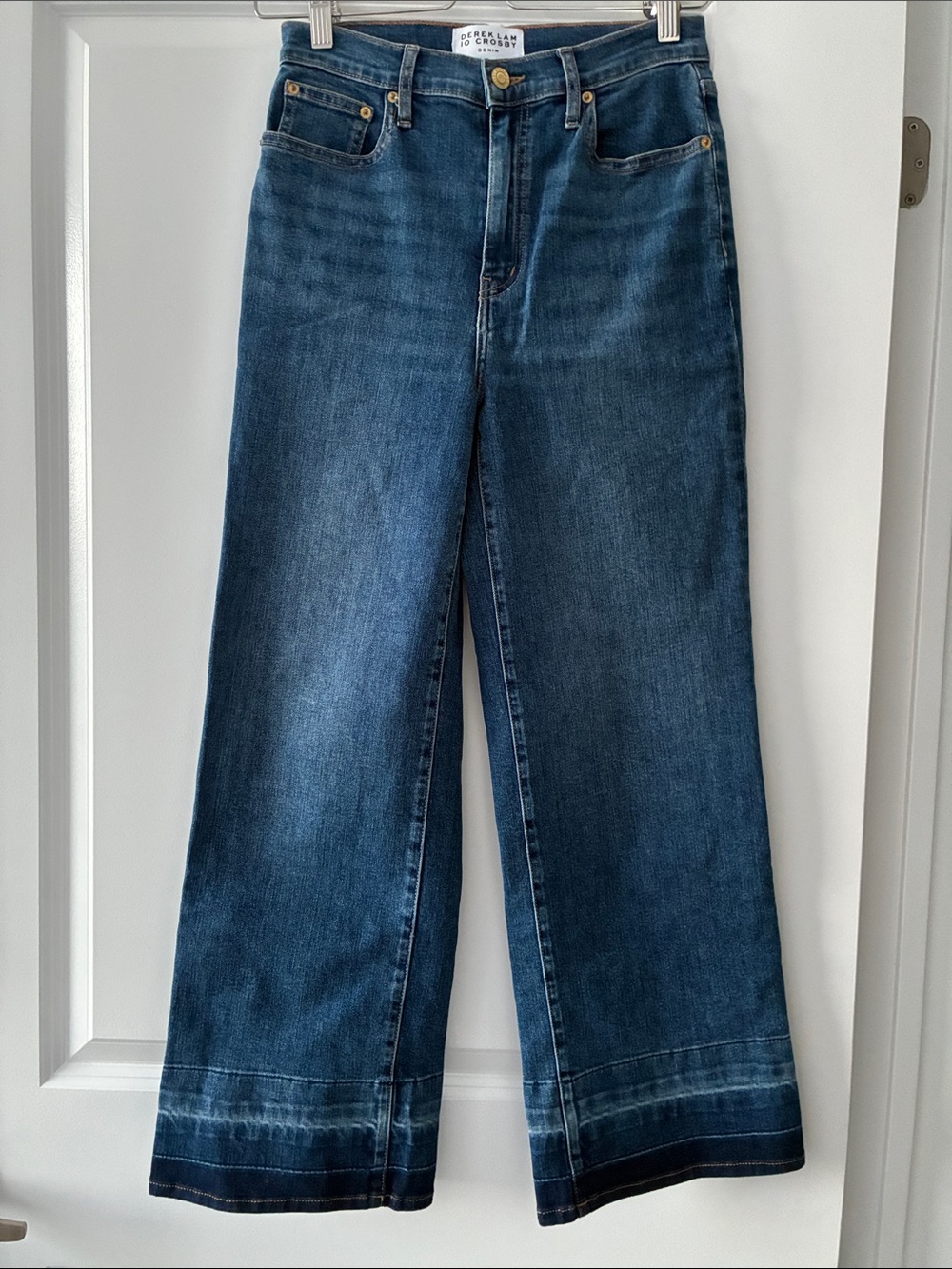 Derek Lam 10 Crosby Size 27 Isla Wide-Leg Cropped Jeans - Picture 4 of 7